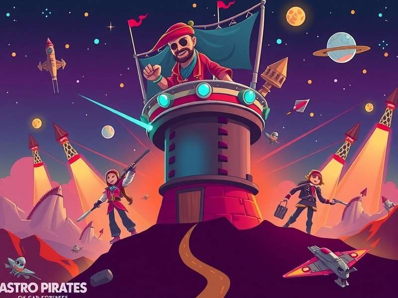 Astro Pirates Space Fortress Game Banner